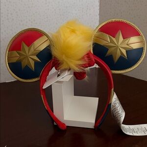 Disney Captain Marvel Mouse Ear Headband - NWT